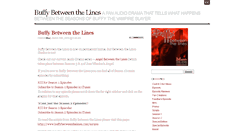 Desktop Screenshot of buffybetweenthelines.com